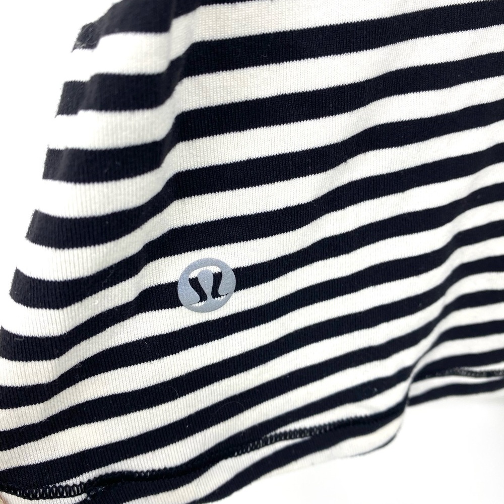 πSALEπ Lululemon Black/White Striped Amala Tank - Picture 9 of 15